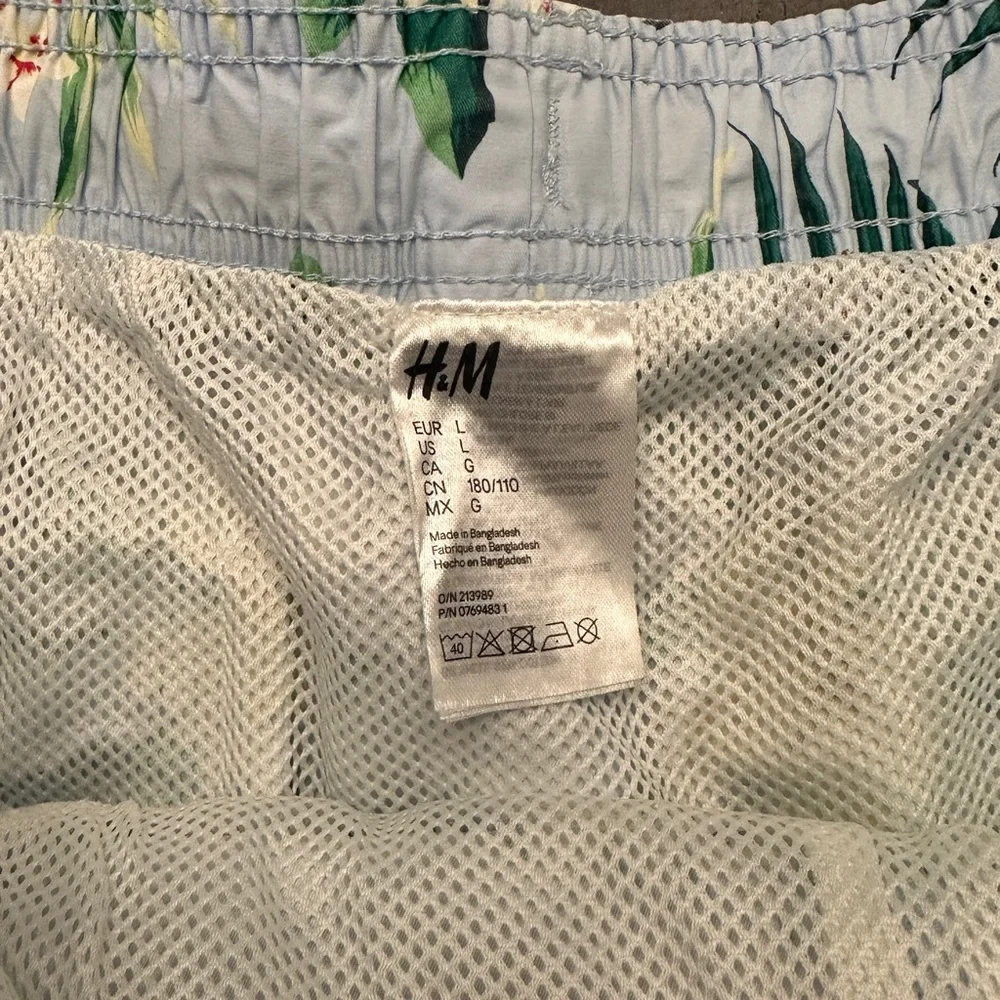 NWOT H&M Blue Hawaiian Swim Trunks